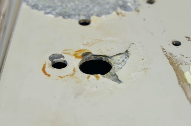 Corrosion in panel