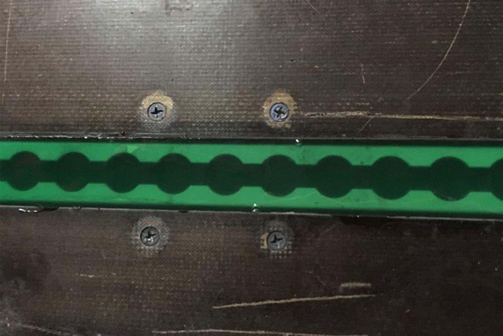 Floorboard Sealing System - Self-Leveling Green.
