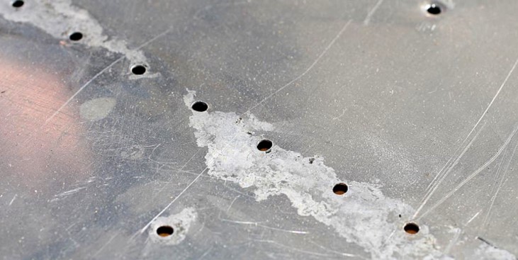 Corrosion on aluminum